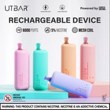 FLUM UT BAR 6000 DISPOSABLE