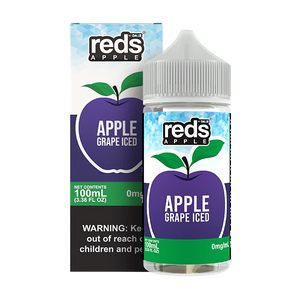 ICED GRAPE - REDS APPLE E-JUICE - 7 DAZE - 100ML