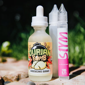 DURIAN BOMB E-LIQUID - CHEESECAKE DURIAN (60ML GLASS BOTTLE) - THE VAPE SITE