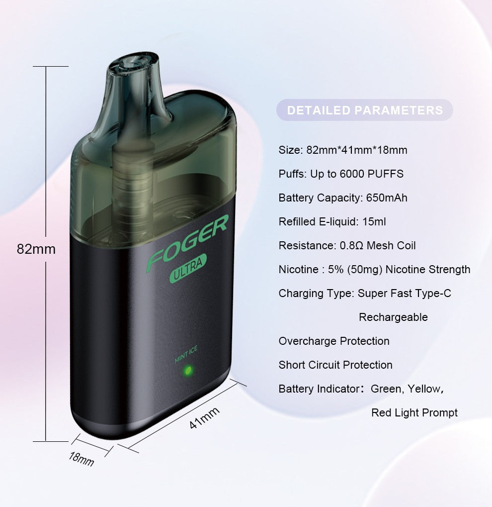 Foger Ultra 6000 Puffs Disposable 5% | THE VAPE SITE | THE VAPE SITE Foger Ultra 6000 Puffs Disposable 5% | THE VAPE SITE | THE VAPE SITE