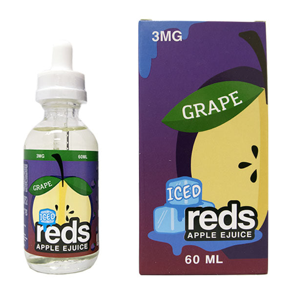 7 DAZE - ICED GRAPE REDS APPLE E-JUICE 60ML - THE VAPE SITE