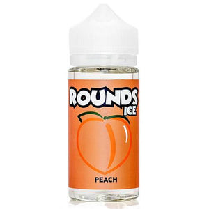 ROUNDS E-LIQUID - PEACH ICE 100ML - THE VAPE SITE