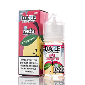 7 DAZE - REDS APPLE SALT SERIES - STRAWBERRY ICED 30ML - THE VAPE SITE