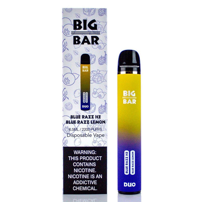 Big Bar DUO Disposable - 2200 Puffs | THE VAPE SITE Big Bar DUO Disposable - 2200 Puffs | THE VAPE SITE