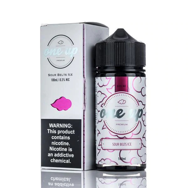 one up vape juice VAPOR - SOUR BELTS ICE - 100ML Juicey Drippin Haze THCA Select Color:Red Sigelei