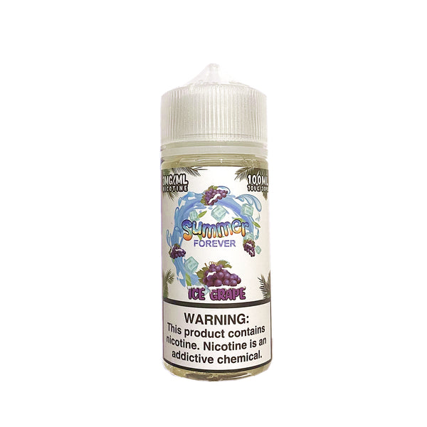 SUMMER FOREVER E-LIQUID - ICE GRAPE 100ML - THE VAPE SITE